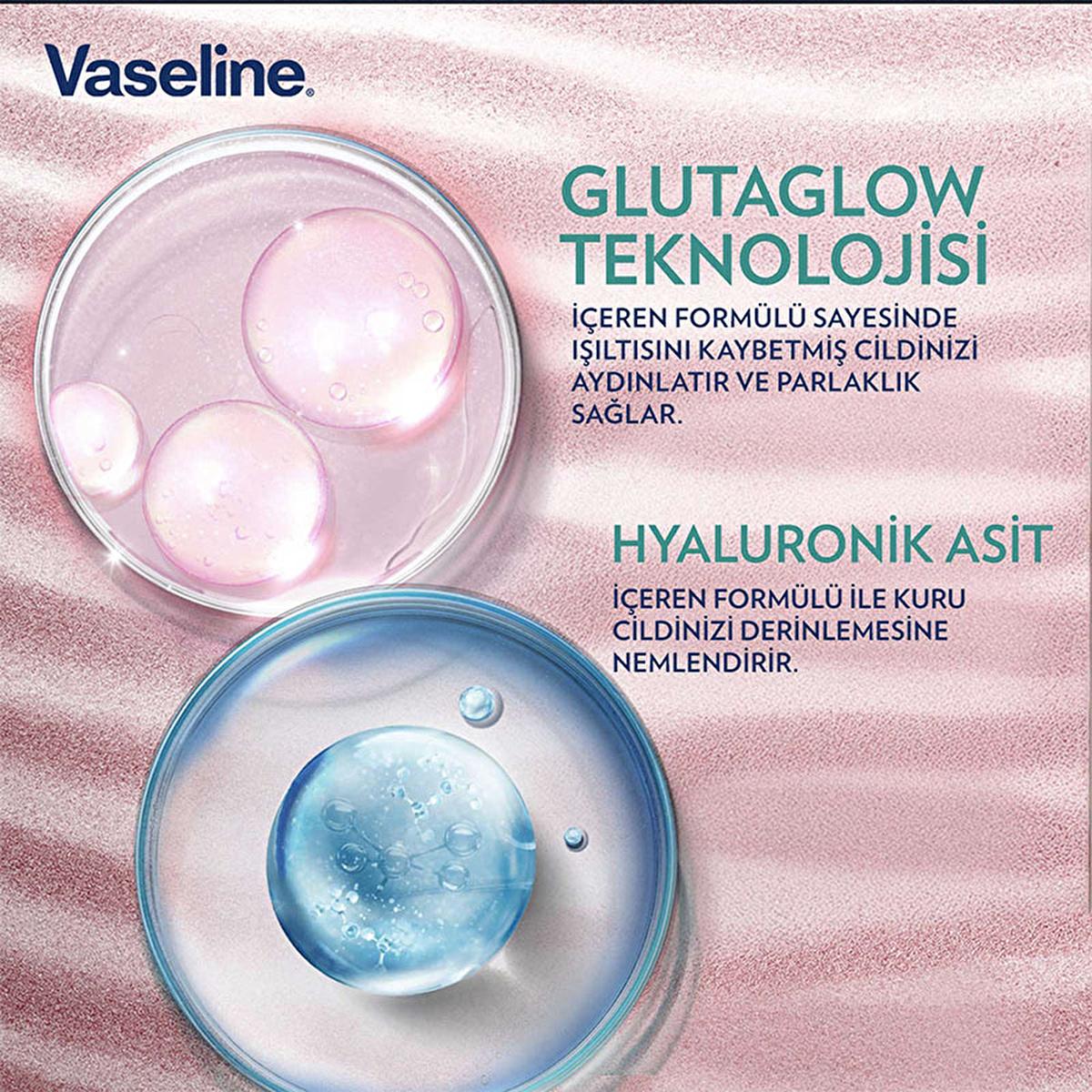 Vaseline Gluta-Hya Smooth Body Lotion: Brighten, Smooth, & Hydrate Dry Skin | Niacinamide, AHA, BHA, PHA, Hyaluronic Acid - Non-Greasy Formula