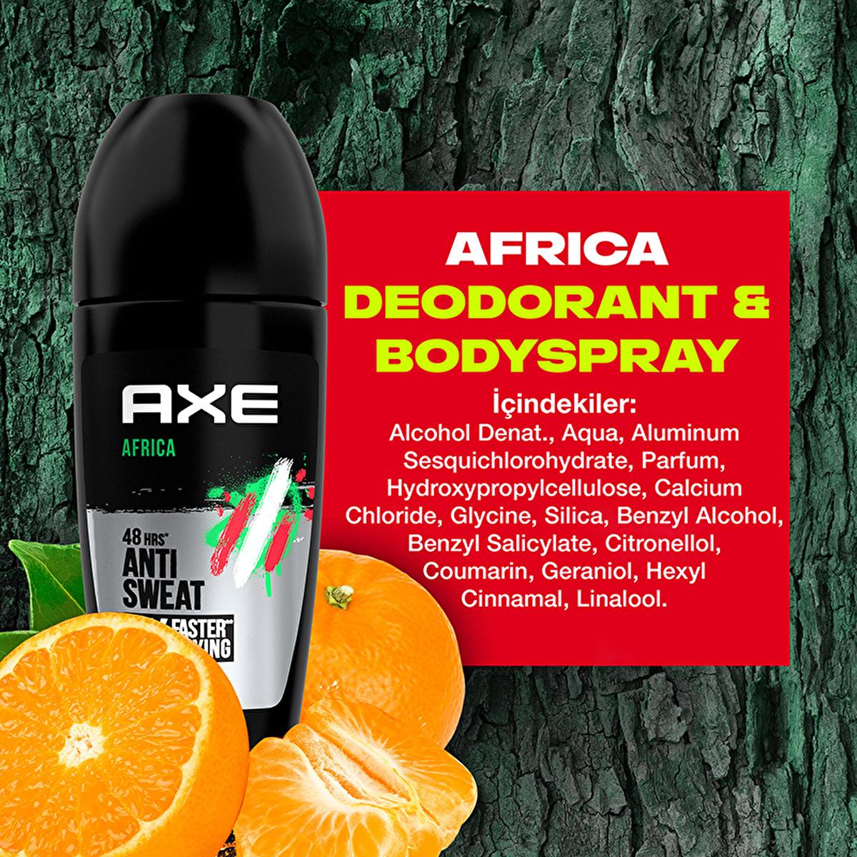 Axe Men's 48-Hour Protection Roll-On Deodorant with Africa Fragrance - Long Lasting Anti-Perspirant for Men