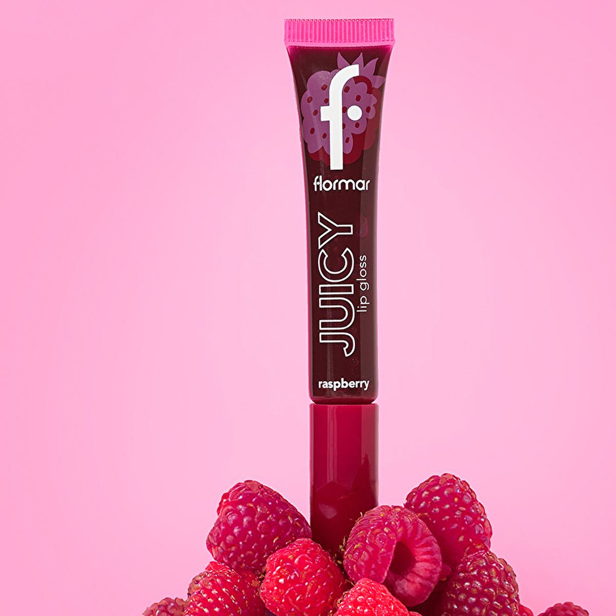 Flormar Juicy Lip Gloss - Moisturizing, Natural Color, Fruit Flavored - Lip Care for Dry Lips