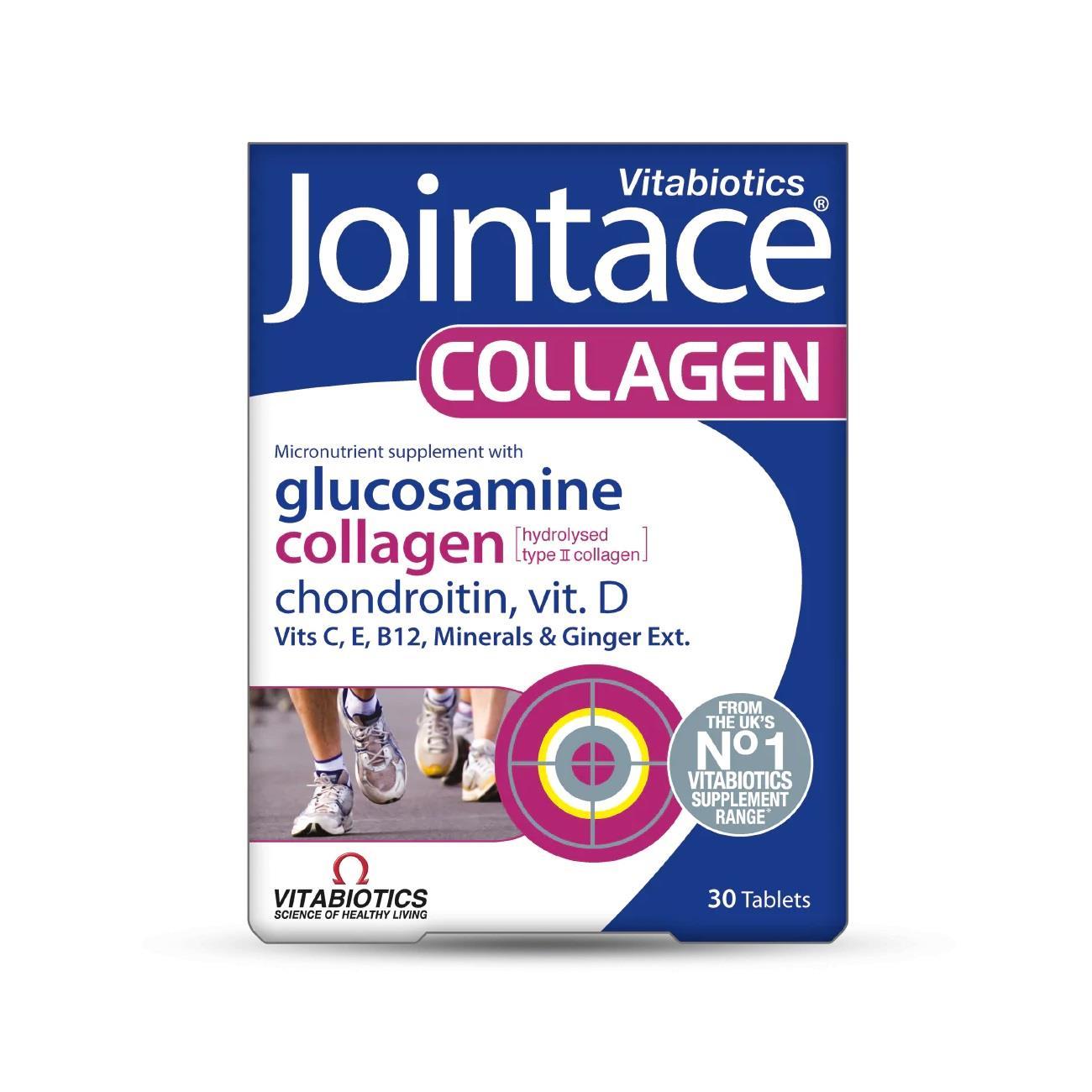 Vitabiotics Jointace Collagen - Joint Health Supplement with Glucosamine and Chondroitin for Active Individuals