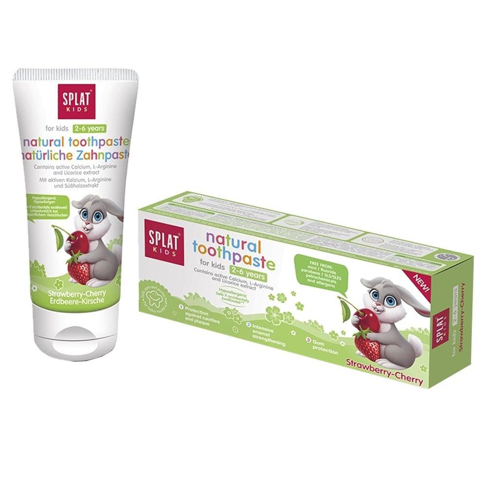 Splat Kids Natural Toothpaste - Strawberry & Cherry Flavor | 50 ml