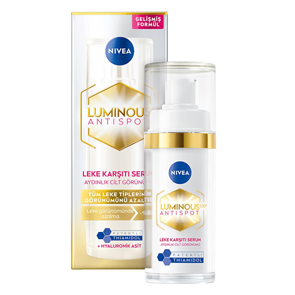 Nivea Luminous630 Anti-Spot Serum for Face - Reduces Dark Spots, Hydrates Skin