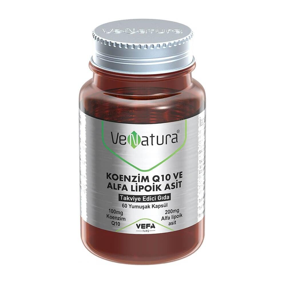VeNatura Alpha Lipoic Acid and Coenzyme Q10 - 60 Soft Capsules, Antioxidant