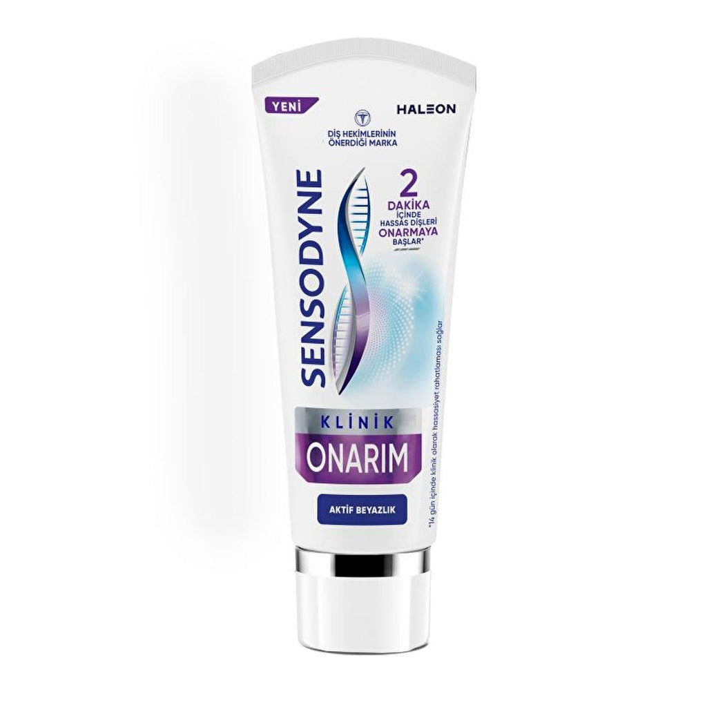 Sensodyne Sensitive Teeth Toothpaste - Clinical Repair, Active Whitening, 2.54 fl oz