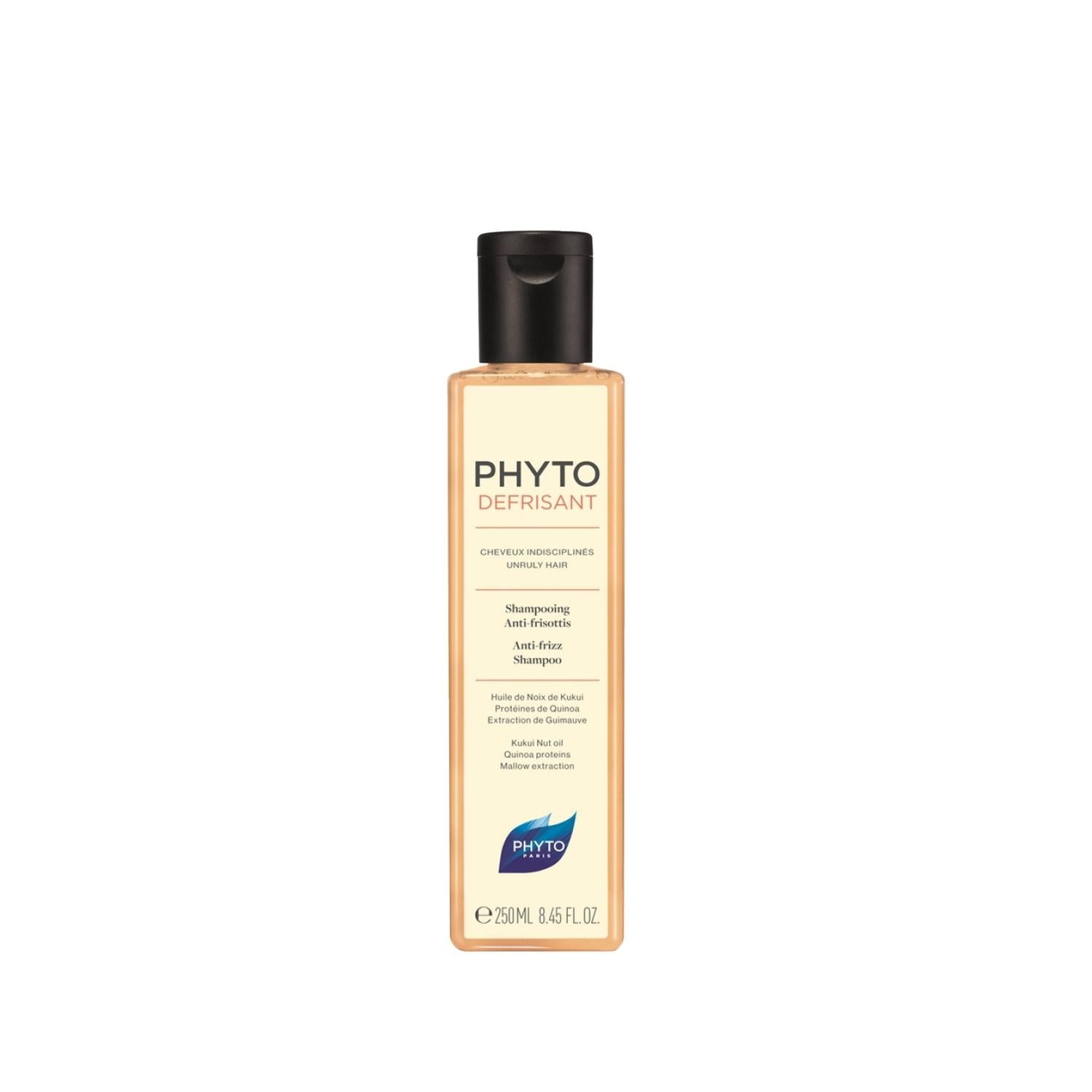 PHYTO Anti-Frizz Shampoo for Unruly Hair - 8.45 fl oz Smoothing Solution for Frizzy Hair