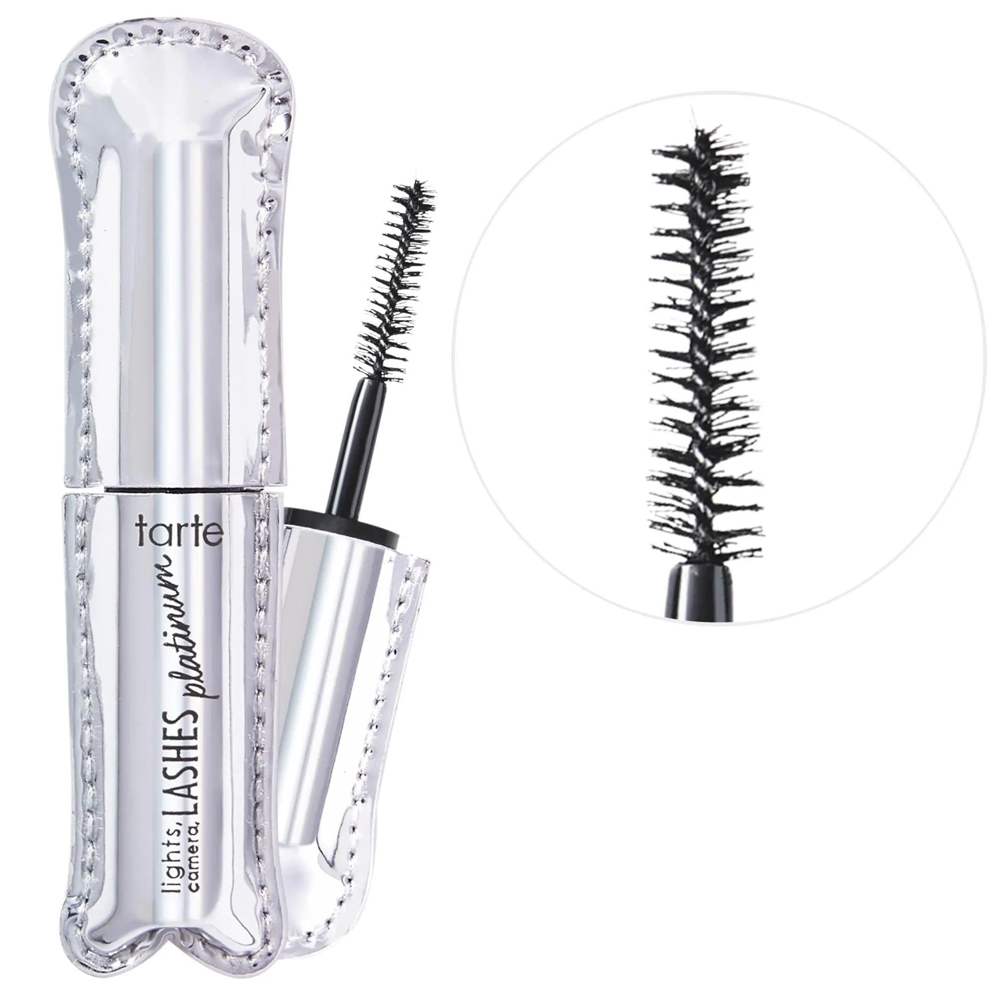 Lights, Camera, Lashes Volumizing Platinum Mascara - Long-Lasting, Smudge-Proof, Nourishing Lash Serum for Fuller Lashes