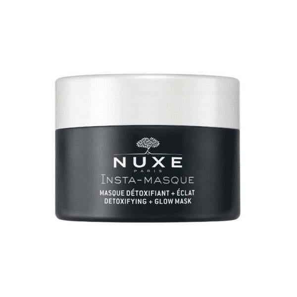 Nuxe Insta-Masque Detoxifying + Glow Mask 50ml - Detoxifying Face Mask with Charcoal & Rose Water for All Skin Types