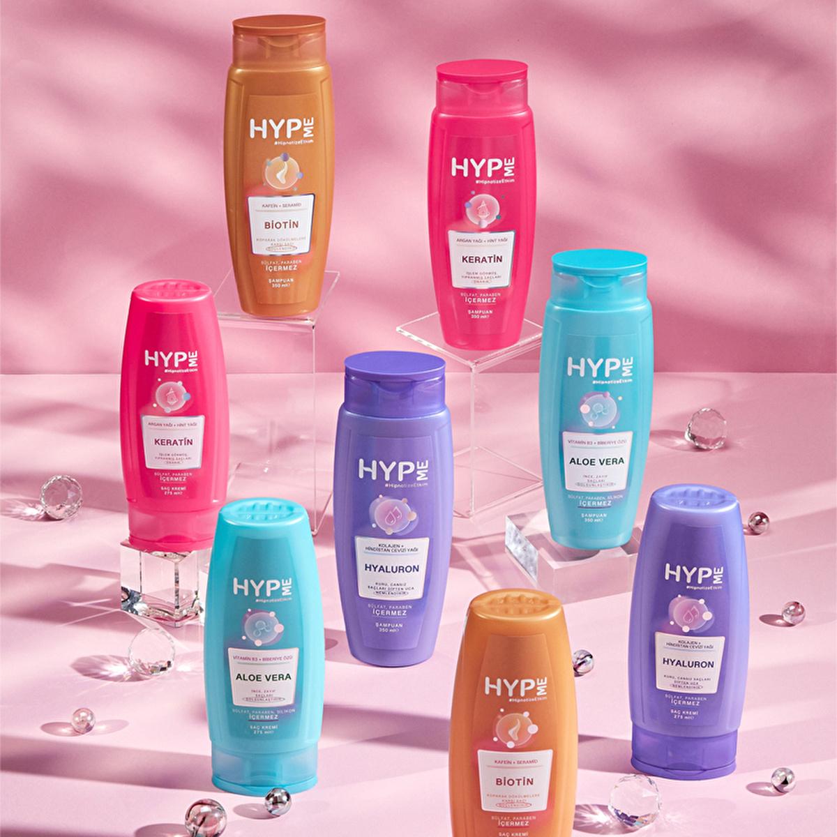 Hyp Me Sulfate-Free Shampoo with Keratin & Argan Oil - Nourishing, Repairing, and Shine Enhancement for Damaged Hair