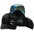 The Heartbeat Brand Paddle Board Hat - Trucker Hat - Black Camo - Laser Mesh — main product shot
