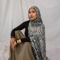 Mariam's Collection Painted Watercolor Modal Hijab in Bohemian Style (MH141) — detail shot 6