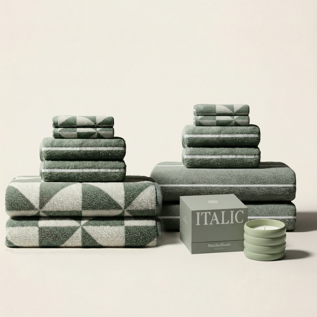 Italic Umbra Towels — feature highlight