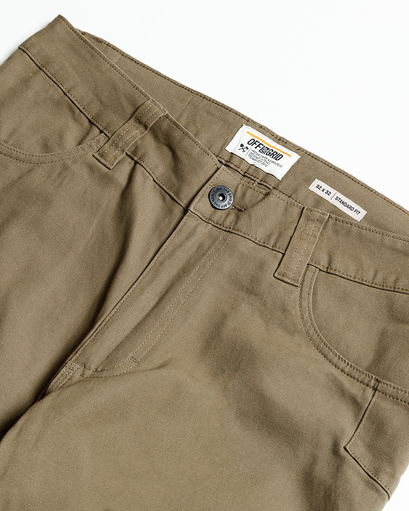 Off The Grid Surplus Trailblazer Standard Fit Pants - Coyote — fabric or material detail
