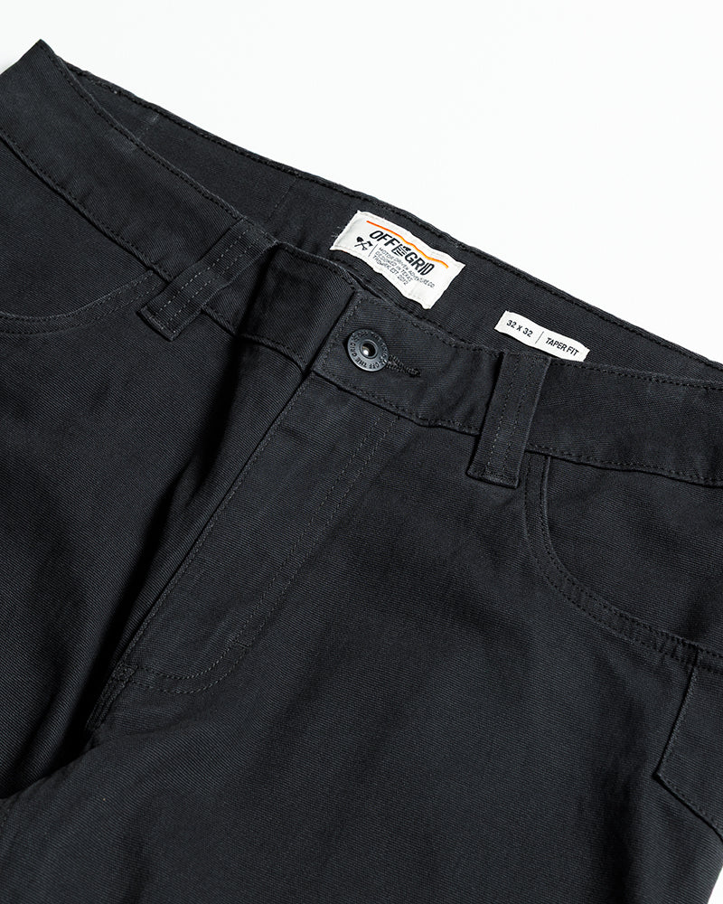Off The Grid Surplus Trailblazer Taper Fit Pants - Vintage Black — alternative angle