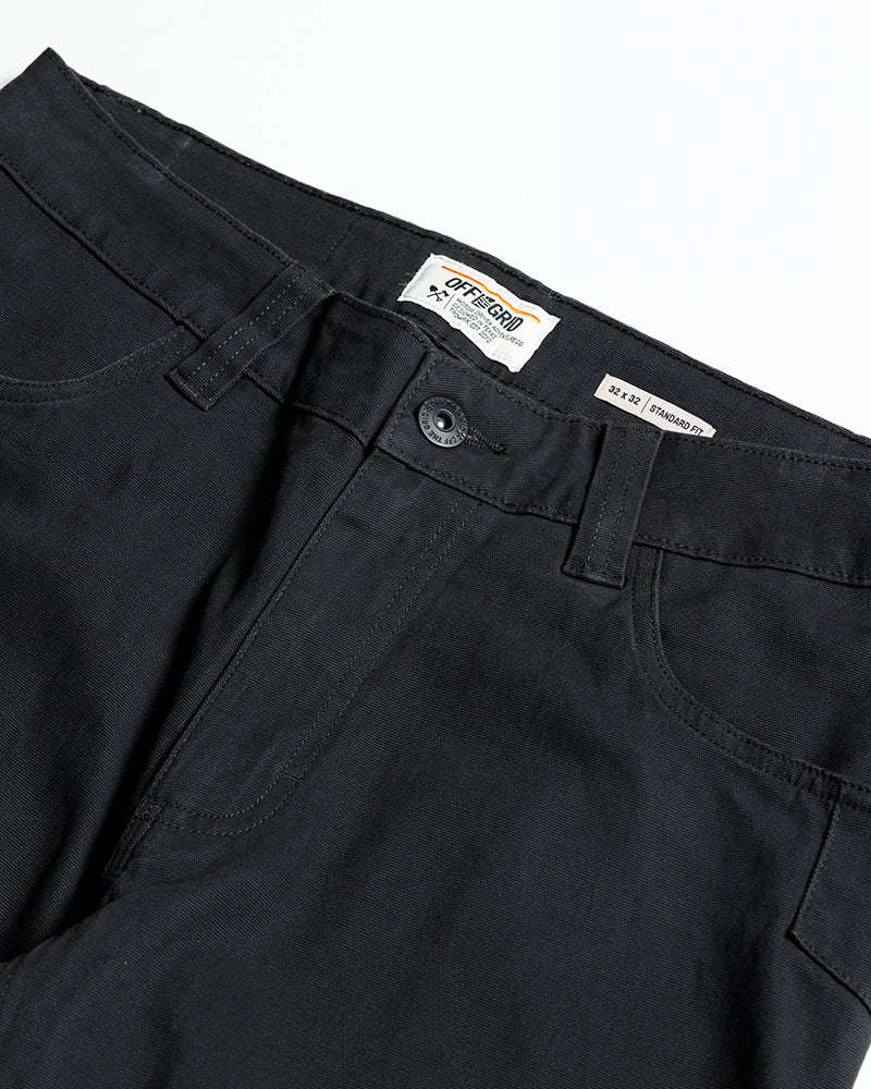 Off The Grid Surplus Trailblazer Standard Fit Pants - BLK — in-use photo