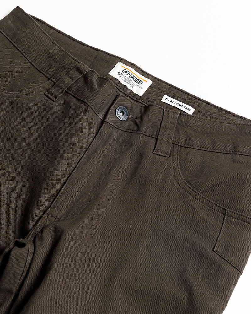 Off The Grid Surplus Trailblazer Standard Fit Pants - DK BRN — alternative angle