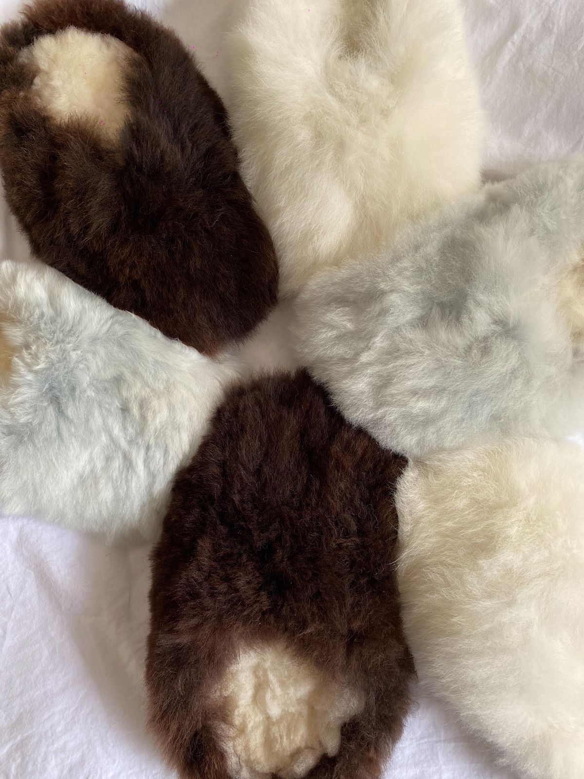 Simoné Sleepwear USA Alpuffas - Genuine Alpaca Slippers — in-use photo