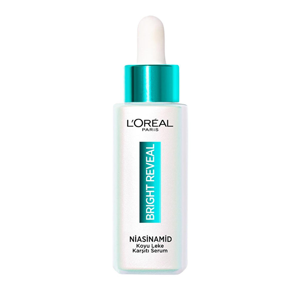 L'Oreal Paris Bright Reveal Dark Spot Correcting Niacinamide Serum: Fade Acne Marks, Sun Spots & Age Spots for Radiant Skin