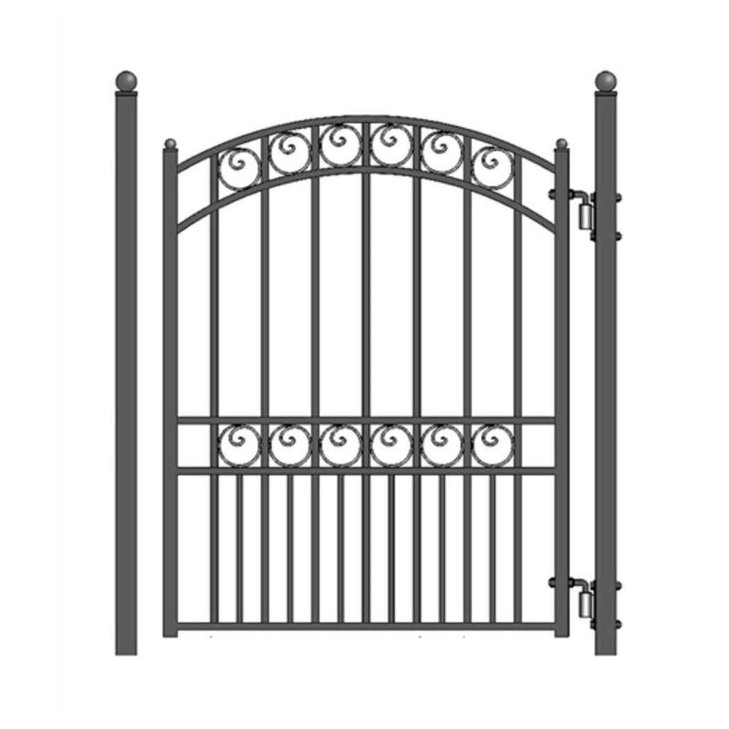 5FT Heavy-Duty Paris Powder-Coated Galvanized Steel Pedestrian Gate (SAK14563) – SAKSBY WHOLESALE