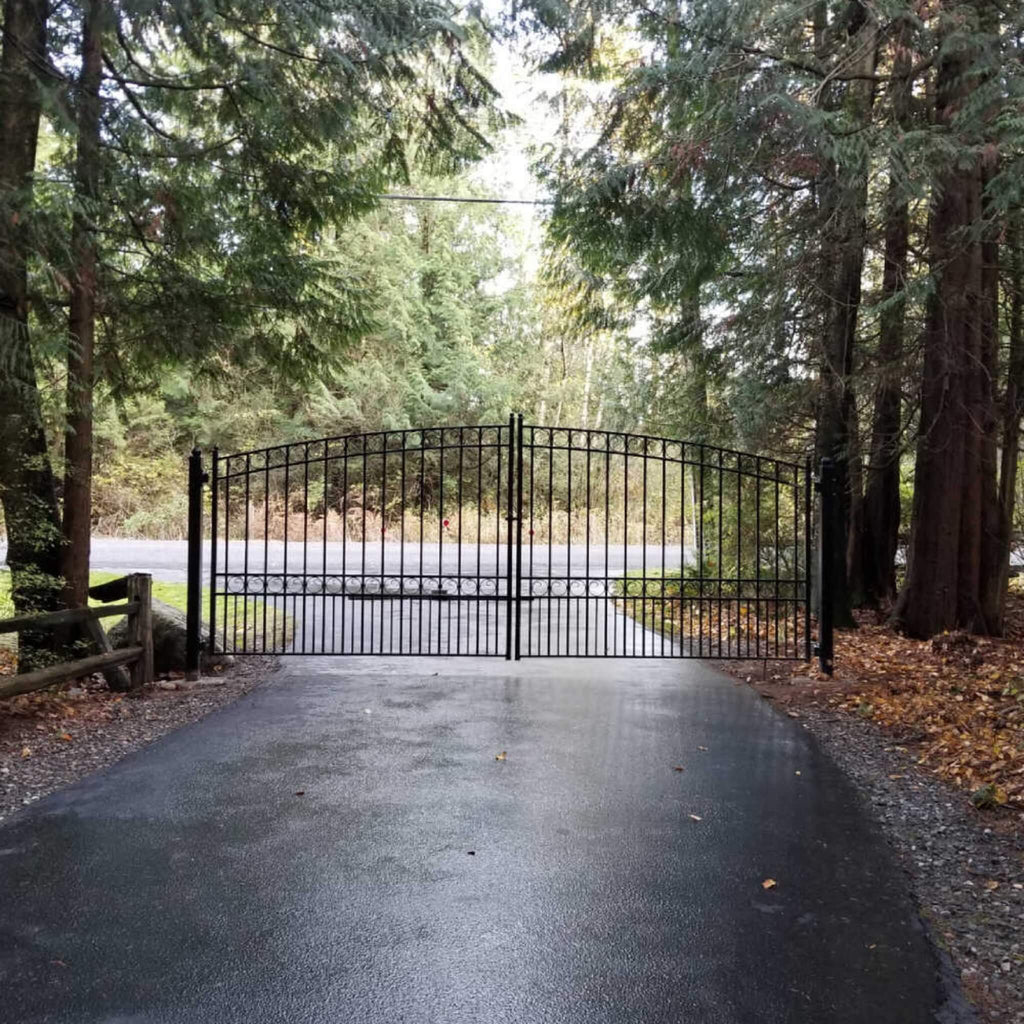 [12-18FT] Heavy-Duty Paris-Style Steel Premium Dual-Swing Driveway Gate (SAK97031) – SAKSBY WHOLESALE, view 4