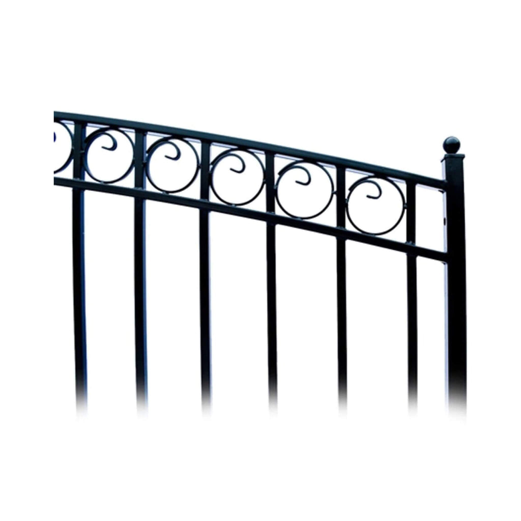 [12-18FT] Heavy-Duty Paris-Style Galvanized Steel Single-Swing Driveway Gate (SAK78643) – SAKSBY WHOLESALE, view 7