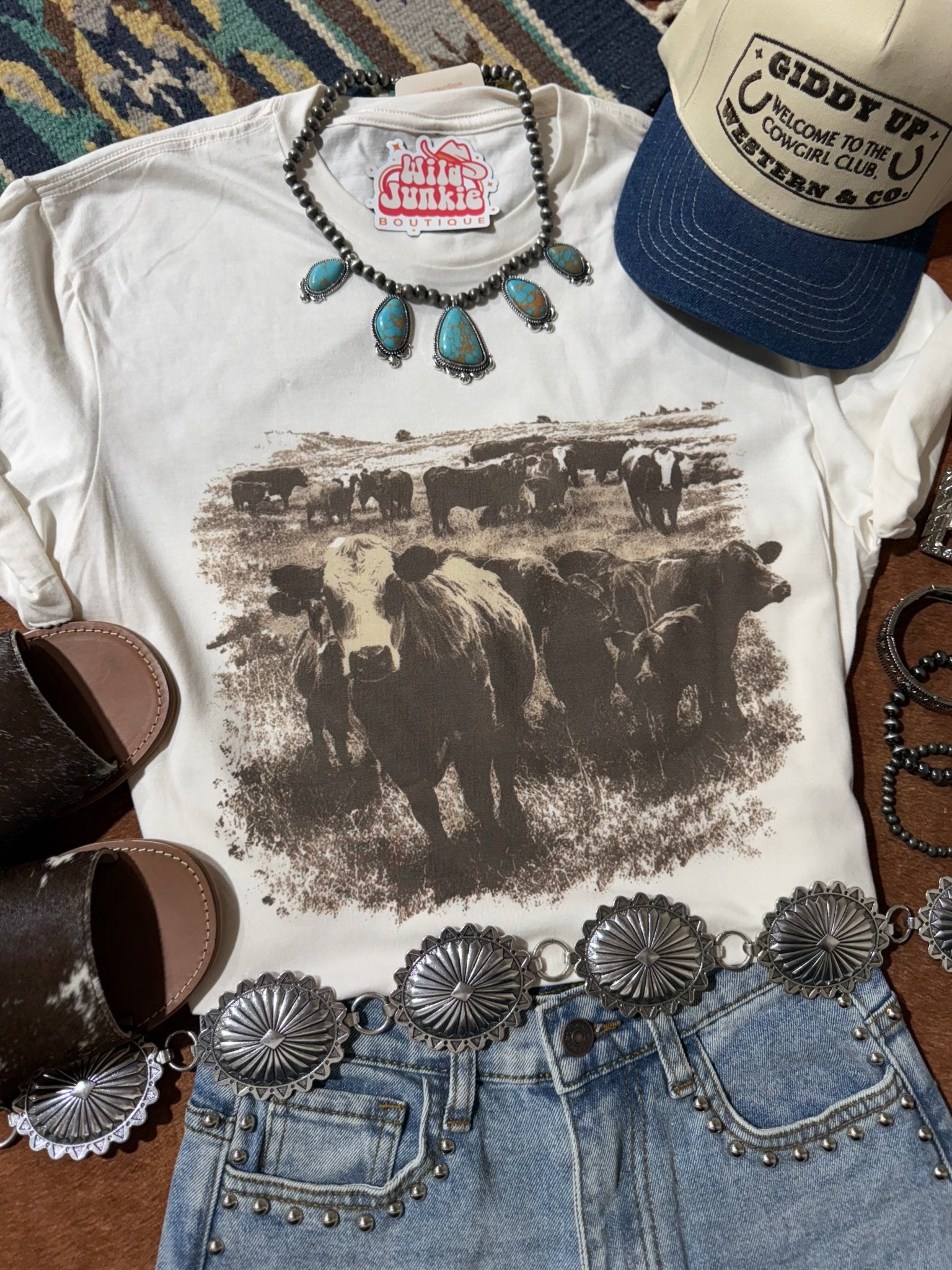 Wild Junkie Pasture Perfect Graphic Tee — main product shot