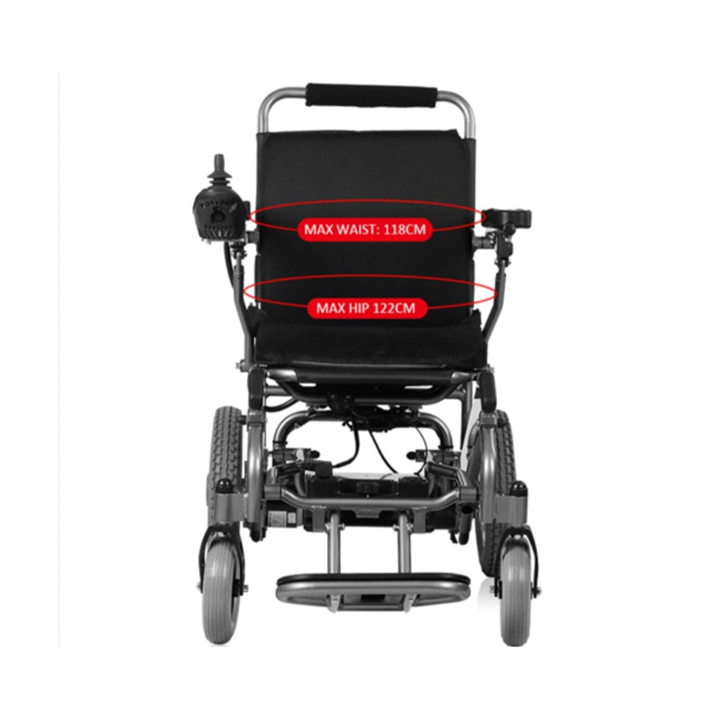 PCMOS WD602 17.5-Inch Heavy-Duty Electric Motorized Lightweight Wheelchair, 250LBS (SAK56491) – SAKSBY WHOLESALE, view 6