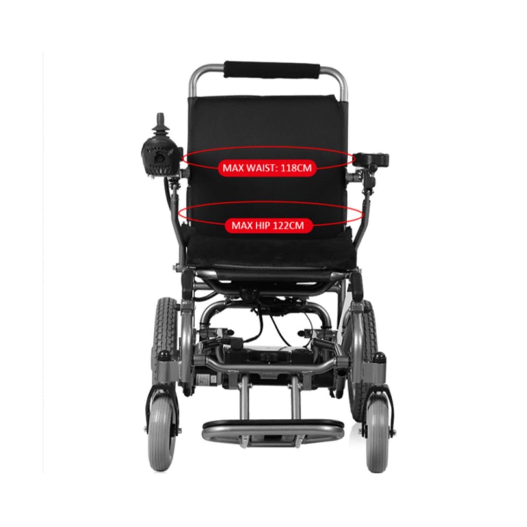 PCMOS WD602 17.5-Inch Heavy-Duty Electric Motorized Lightweight Wheelchair, 250LBS (SAK56491) – SAKSBY WHOLESALE, view 6
