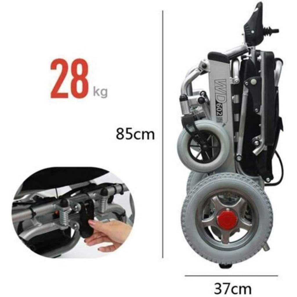 PCMOS WD602 17.5-Inch Heavy-Duty Electric Motorized Lightweight Wheelchair, 250LBS (SAK56491) – SAKSBY WHOLESALE, view 13