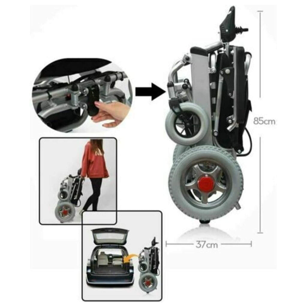 PCMOS WD602 17.5-Inch Heavy-Duty Electric Motorized Lightweight Wheelchair, 250LBS (SAK56491) – SAKSBY WHOLESALE, view 12