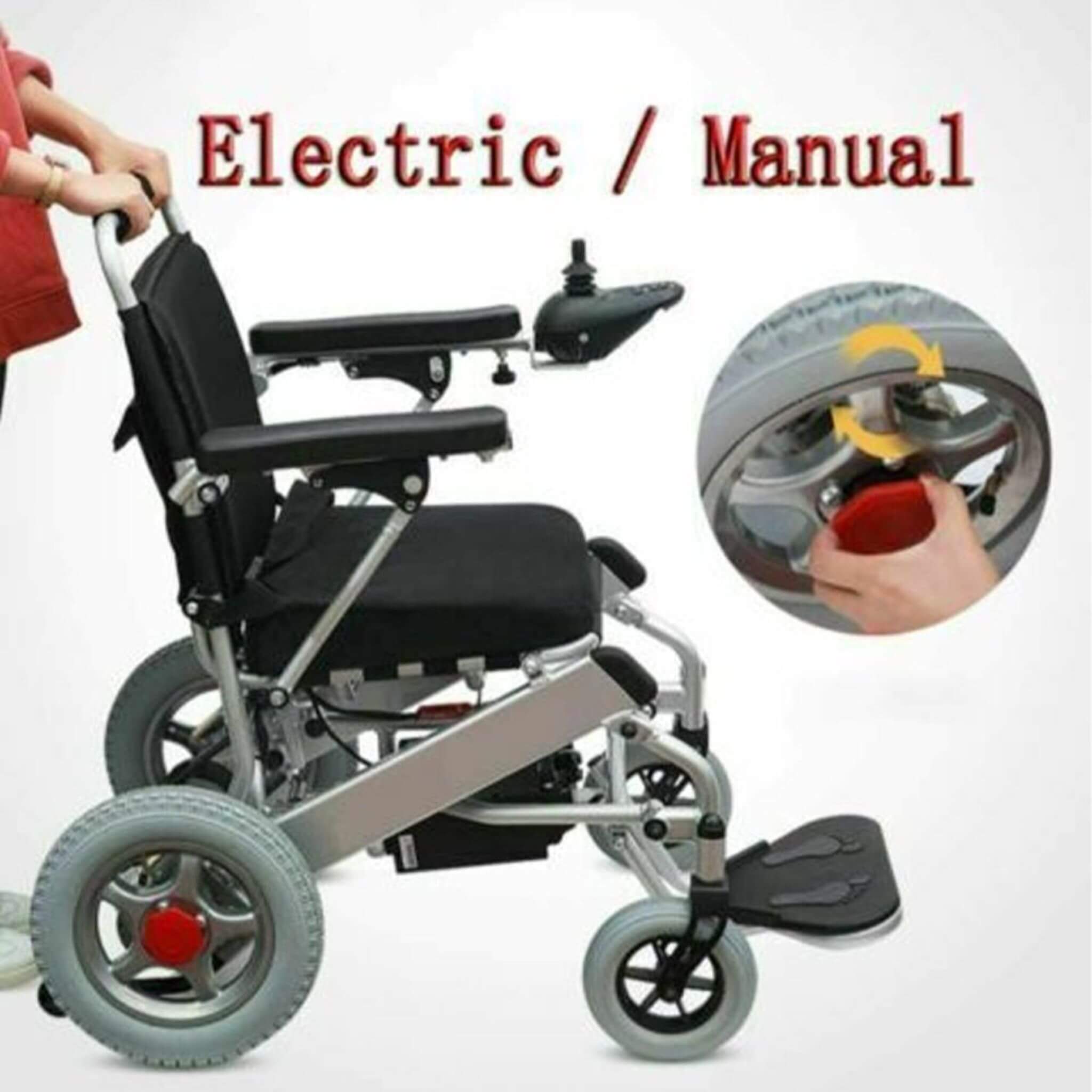 PCMOS WD602 17.5-Inch Heavy-Duty Electric Motorized Lightweight Wheelchair, 250LBS (SAK56491) – SAKSBY WHOLESALE, view 5