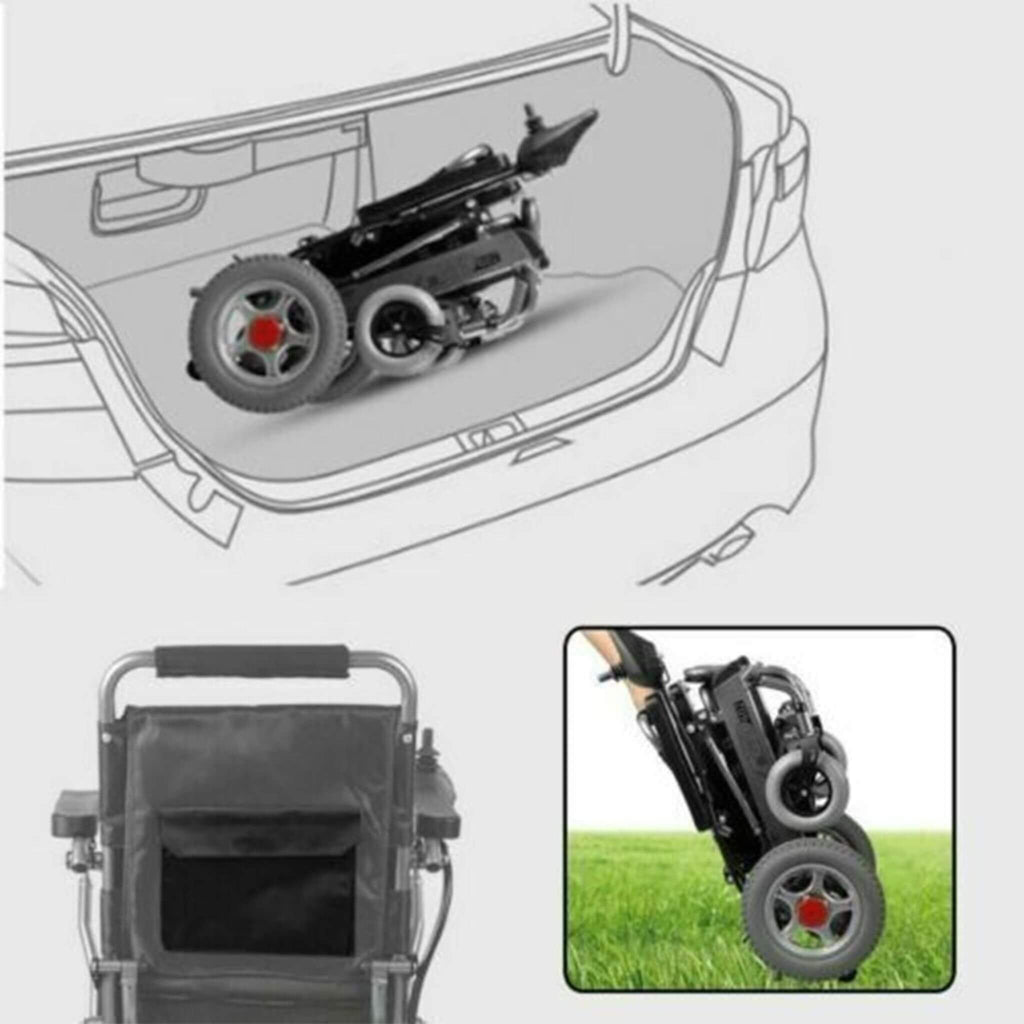 PCMOS WD602 17.5-Inch Heavy-Duty Electric Motorized Lightweight Wheelchair, 250LBS (SAK56491) – SAKSBY WHOLESALE, view 9
