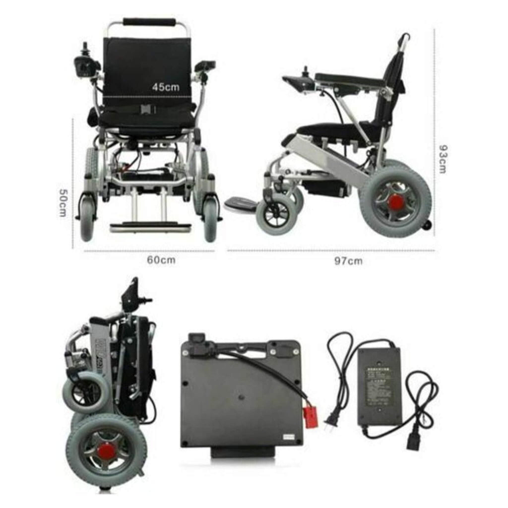 PCMOS WD602 17.5-Inch Heavy-Duty Electric Motorized Lightweight Wheelchair, 250LBS (SAK56491) – SAKSBY WHOLESALE, view 14