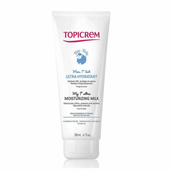 Topicrem Baby Moisturizing Milk - Hypoallergenic, Paraben-Free, Gentle Skincare for Sensitive Skin