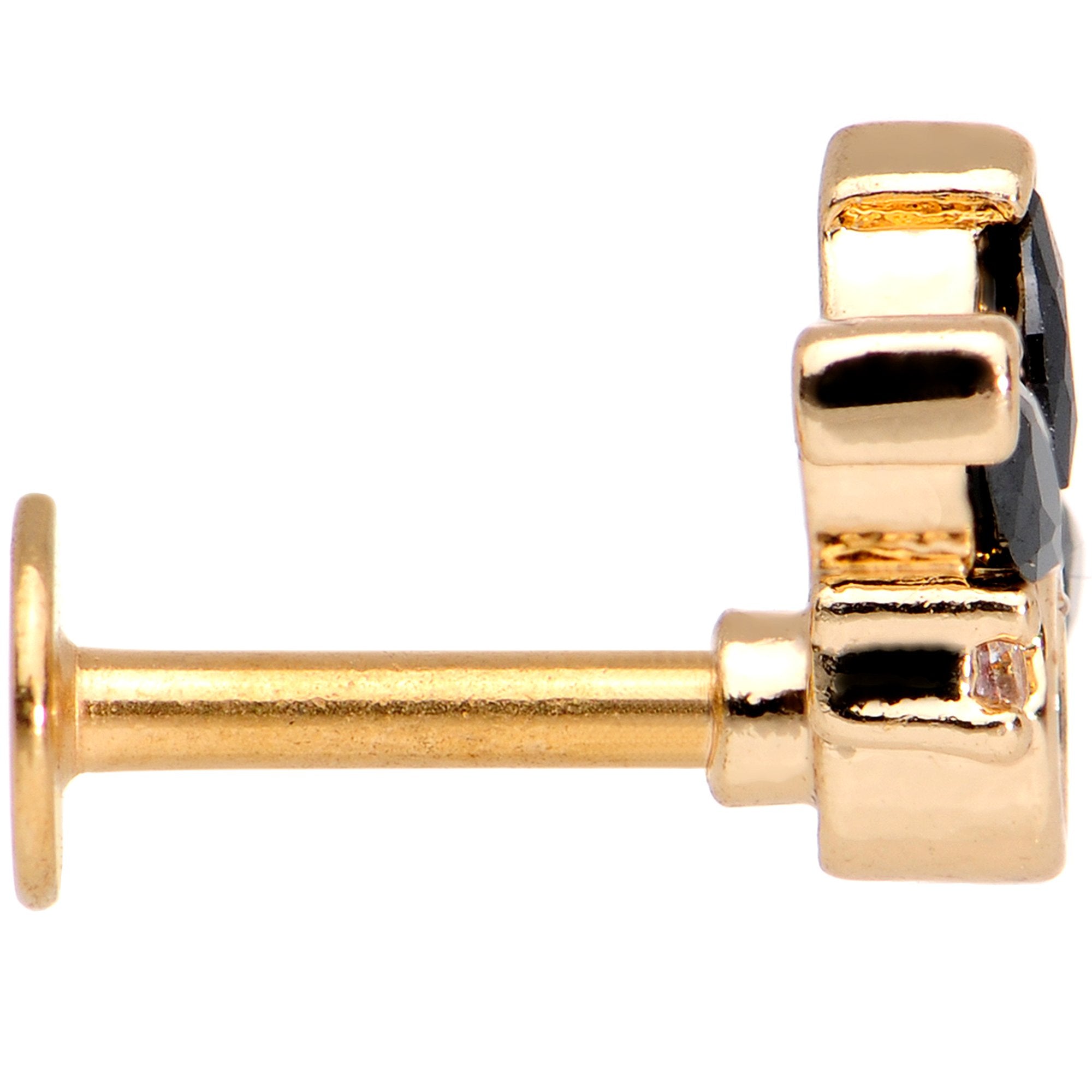 BodyCandy 1/4 Clear CZ Gem Rose Gold Tone Anodized Cartilage Tragus Earring — lifestyle context