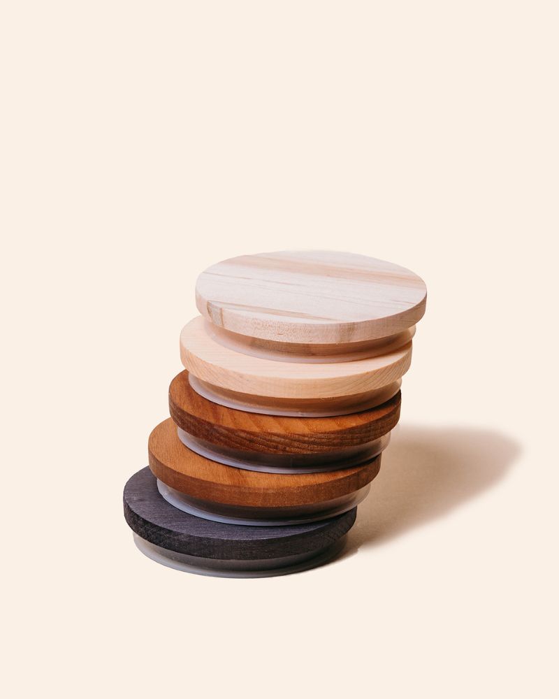 thick wood candle lid with gasket – makesy®
