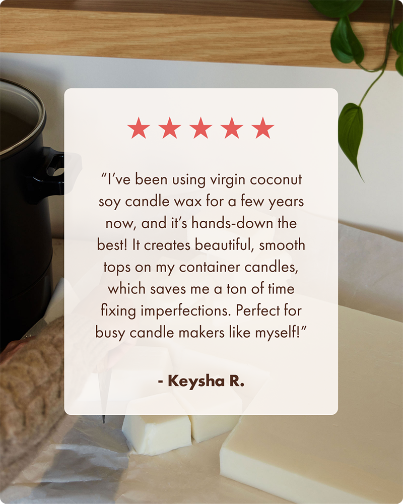 virgin coconut soy™ candle wax – makesy®, view 3
