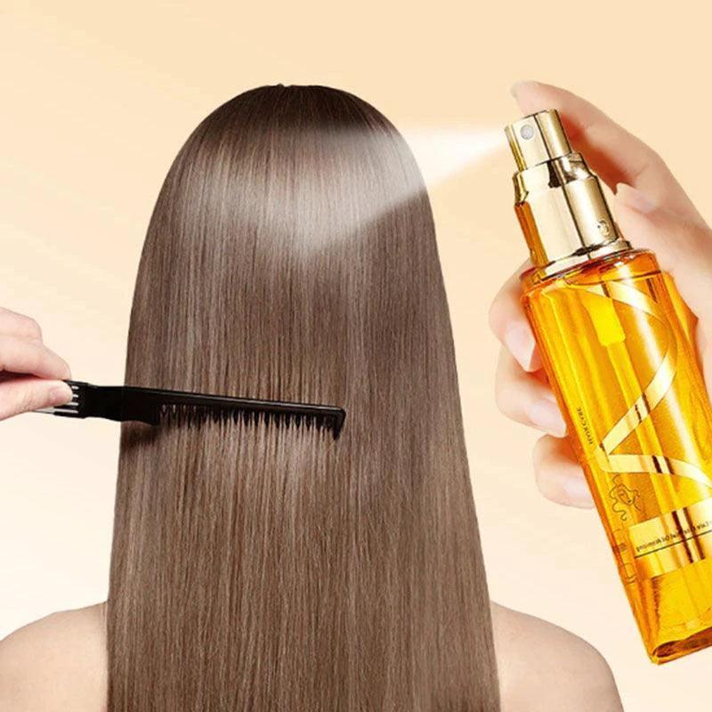 MANDOTOS Perfume Soft Hair Care Oil — frizz-free hair result