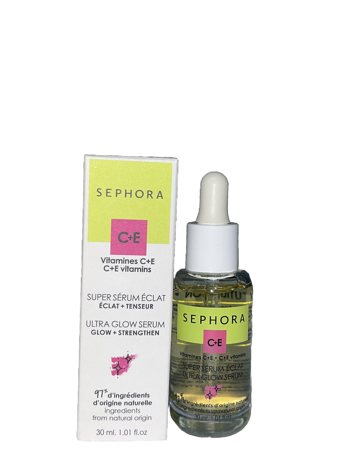 Sephora C+E Vitamins Ultra Glow Serum Glow + Strengthen 30 Ml. / 1.01 Fl.oz.
