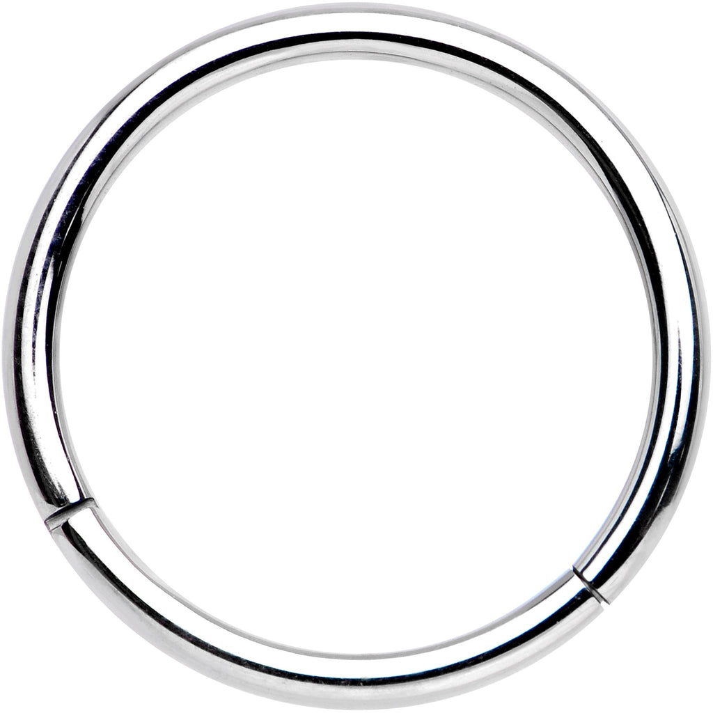 BodyCandy 16G 1/2 Solid G23 Implant Grade Titanium Hinged Segment Ring — main product shot