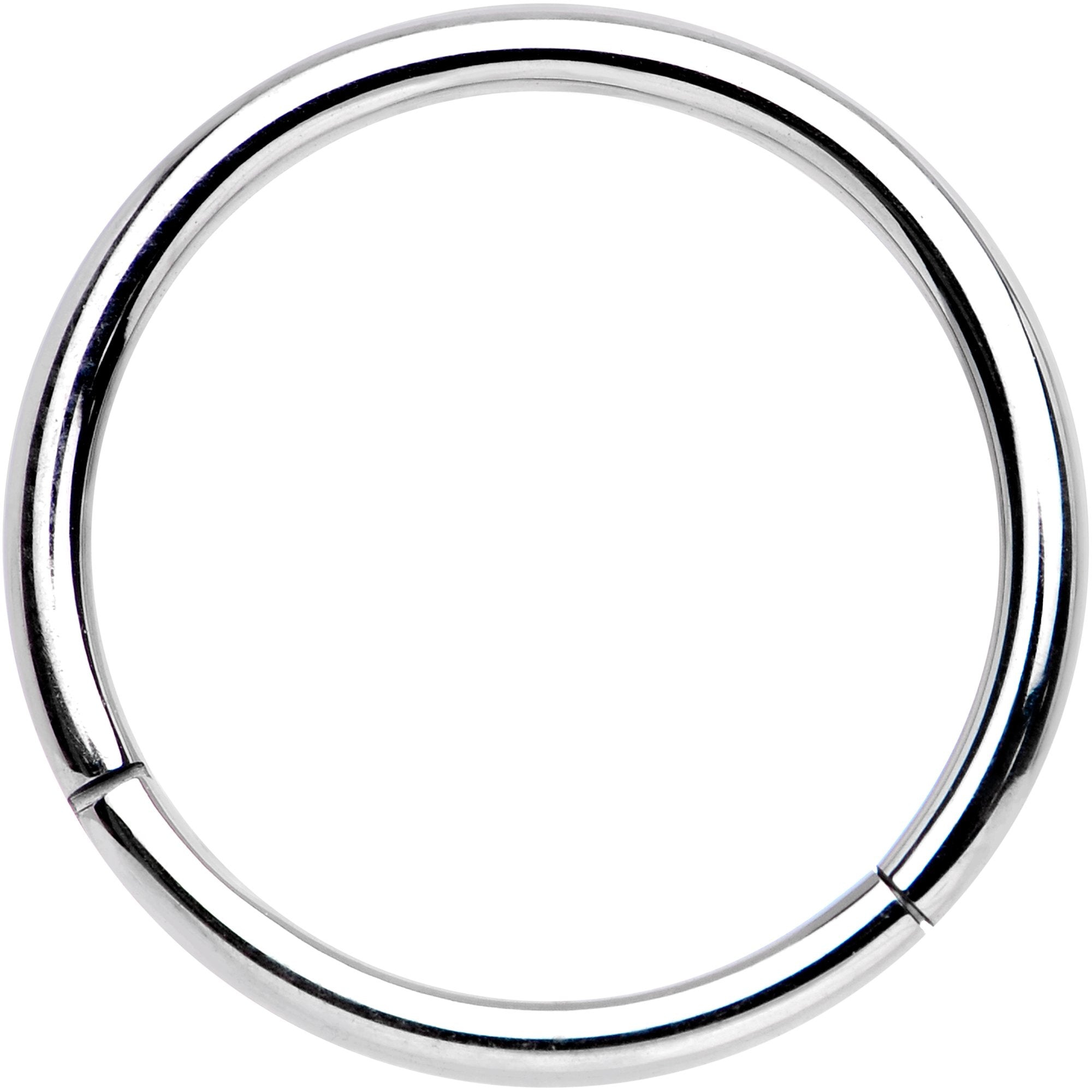 BodyCandy 16G 1/2 Solid G23 Implant Grade Titanium Hinged Segment Ring — main product shot