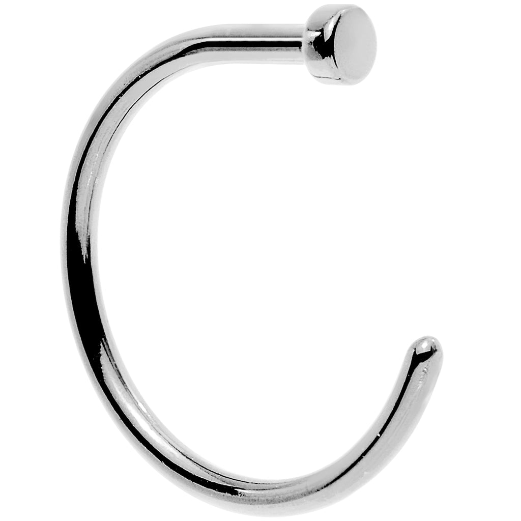 BodyCandy 20G 3/8" Pack of 2 Stainless Steel Nose Hoop Rings — detail close-up