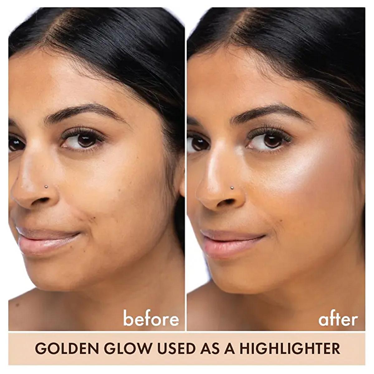 theBalm Oliver Dewy Face Drops Highlighter - Golden Glow: Achieve Radiant, Luminous Skin with this Illuminating Liquid Makeup