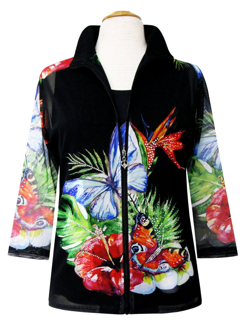 KADOU BOUTIQUE Tropical Black Twin Set — main product shot
