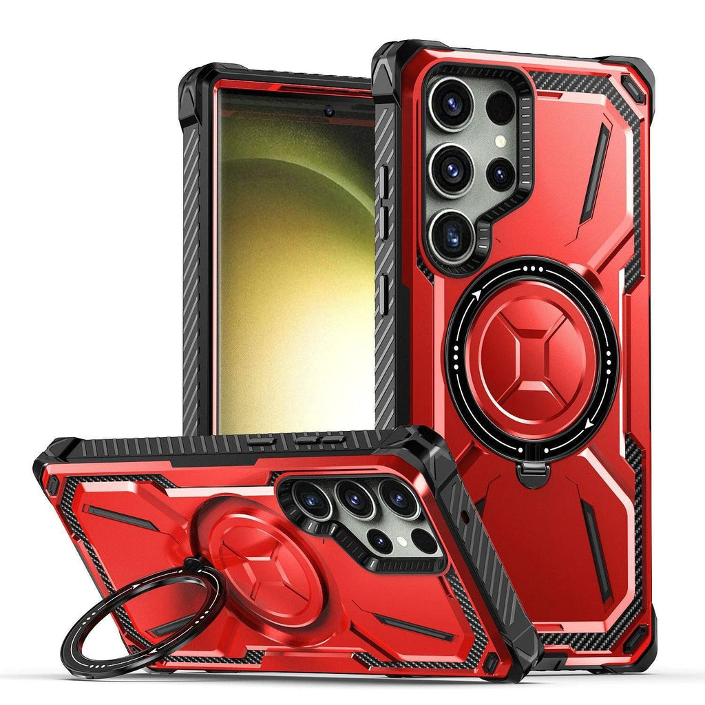 BrandName Magnetic Phone Case with Ring - Drop-Resistant & Protective