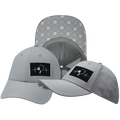 The Heartbeat Brand Pickleball Low Profile Hat — Ponytail / Gray — main product shot