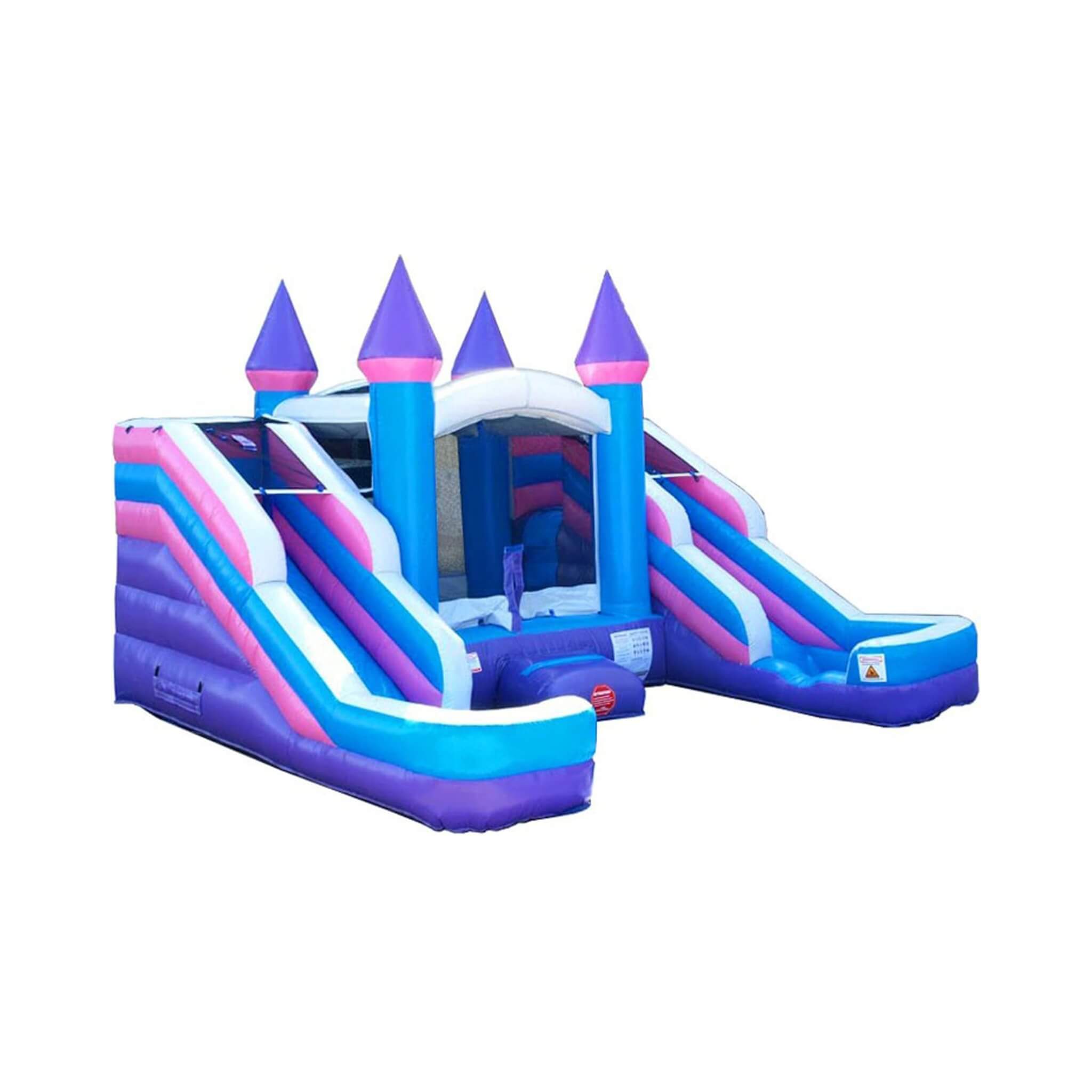 16FT Pink Castle Bounce House Combo With Double Water Slide (SAK84027) – SAKSBY WHOLESALE, view 9