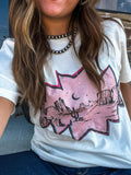 Wild Junkie Pink Desert Graphic Tee — main product shot