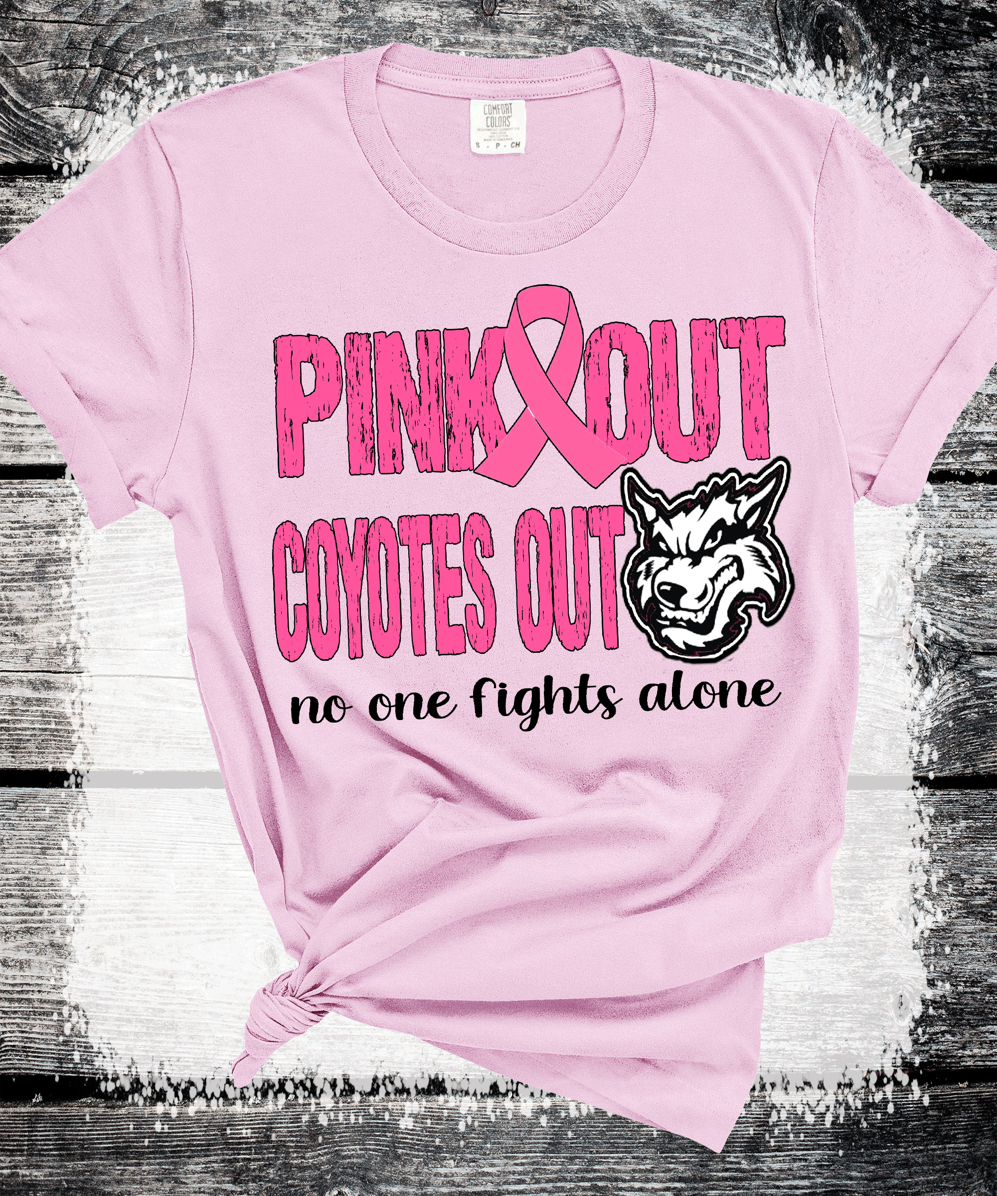 A Blessed Texas Mess Boutique Pink Out Breast Cancer Awareness October Shirts / Pink School Spirit Shirts /… — main product shot
