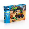 Plus Plus Go Monster Trucks 600 Piece Construction Toy Set - Enhances Creativity & Fine Motor Skills for Kids