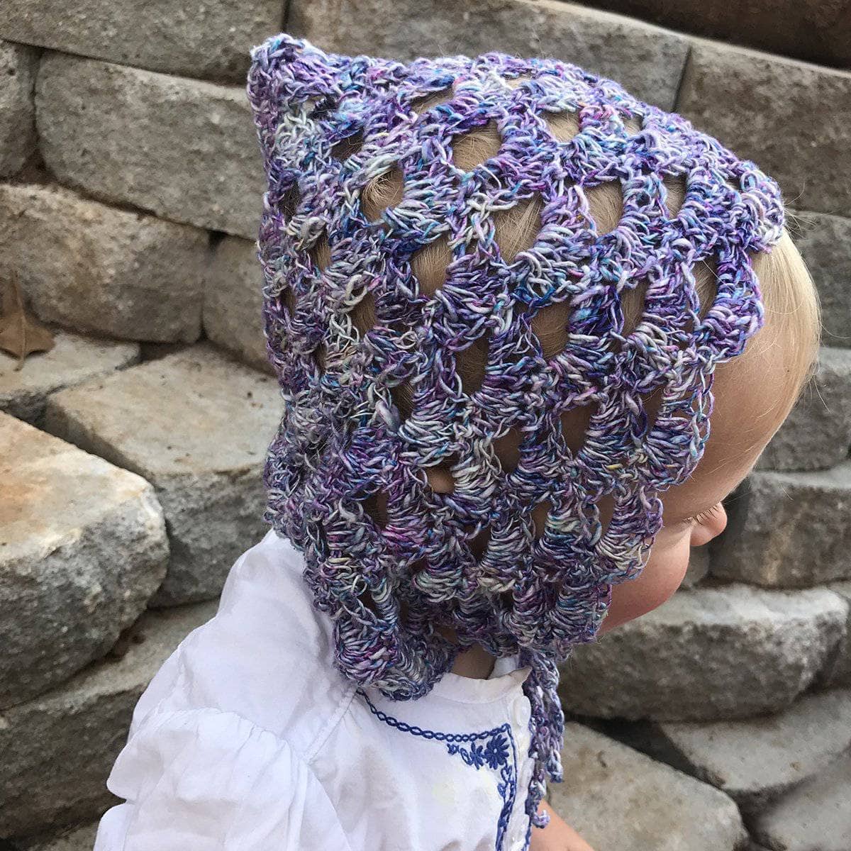 Darn Good Yarn Darn Good Yarn Pixie Bonnet Crochet Kit — main product shot